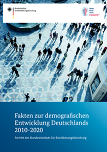 Titelseite der Publikation „Fakten und Trends zur demografischen Entwicklung Deutschlands. Bericht des Bundesinstituts für Bevölkerungsforschung“